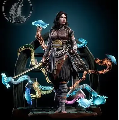 Jeanne Darc Archivo STL OBJ para Impresion 3D