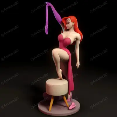 Jessica Rabbit Torrida Minis Archivo Stl Para Impresion 3D