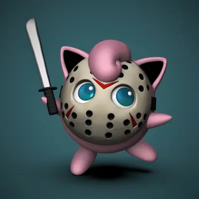 Jigglypuff Jason Archivo Stl Para Impresion 3D