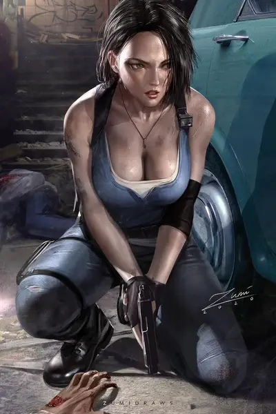 Jill Valentine Archivo Stl Para Impresion 3D