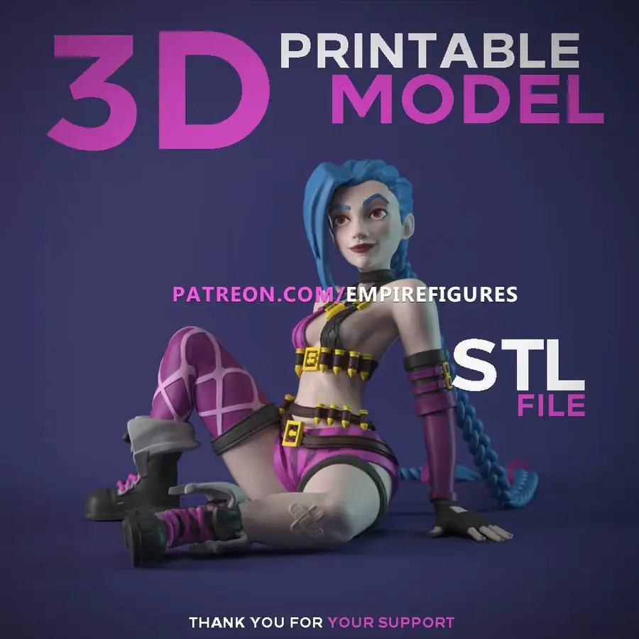 Jinx Archivo Stl Para Impresion 3D