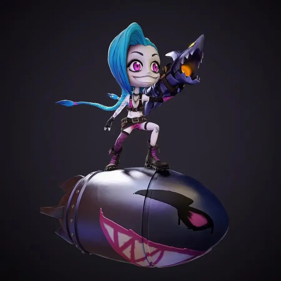 Jinx Cartoon Scene Archivo Stl Para Impresion 3D