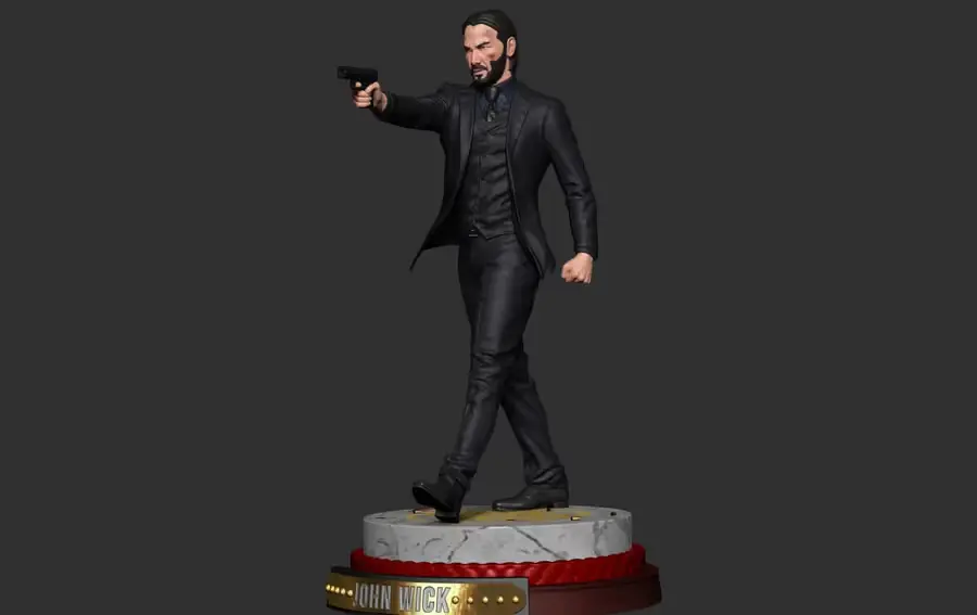 John Wick 3D Archivo Stl Para Impresion 3D