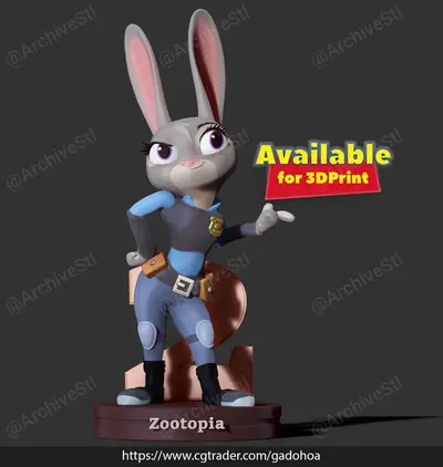 Judy Hoops Archivo Stl Obj Para Impresion 3D