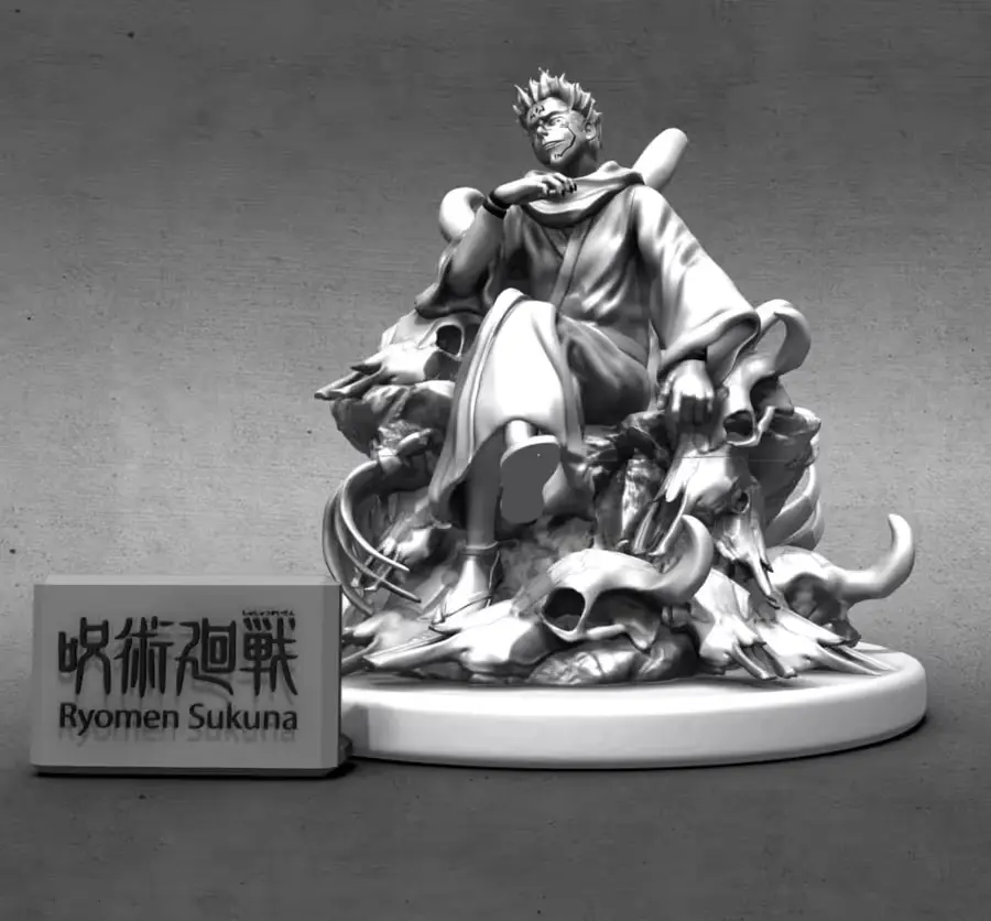 Jujutsu Kaisen Sukuna Ryomen Archivo Stl Para Impresion 3D