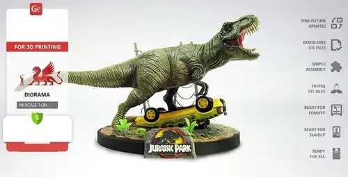Jurassic Park 25th Archivos Stl Para Impresión 3d