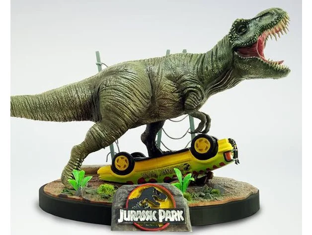 Jurassic Park Diorama Archivo STL Impresión 3D