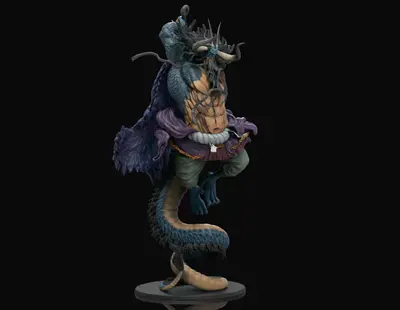 Kaido One Piece Archivo Stl Para Impresion 3D