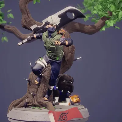 Kakashi Tree Archivo Stl Para Impresion 3D
