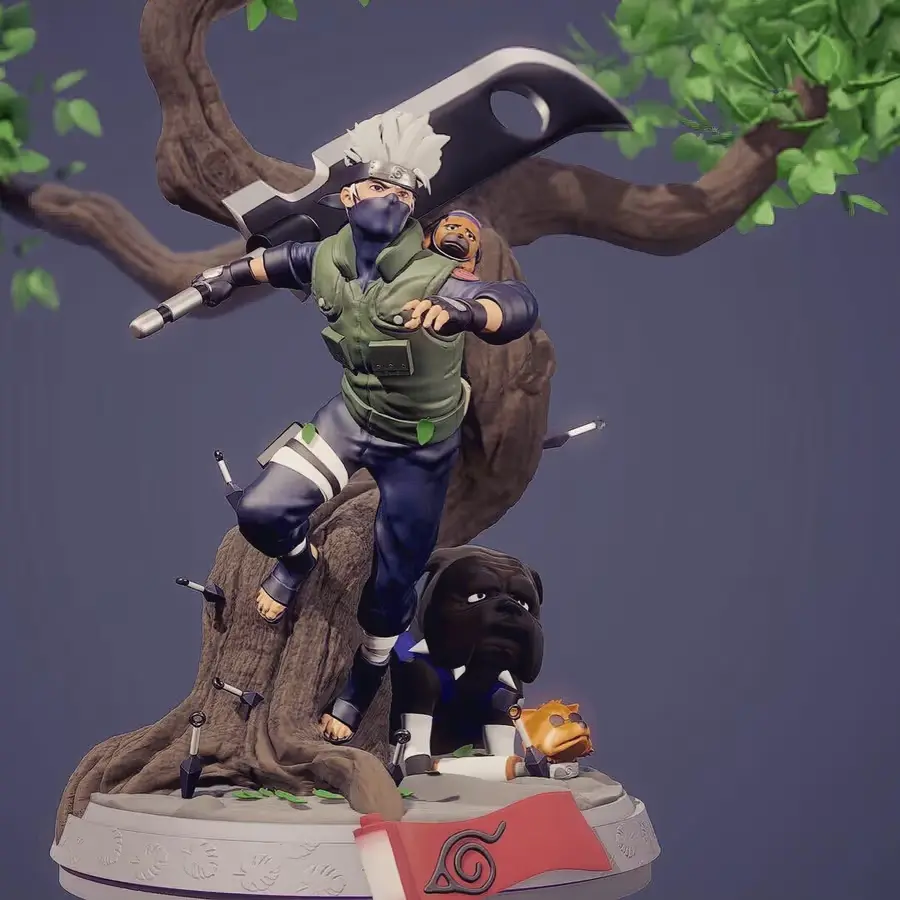 Kakashi Tree Archivo Stl Para Impresion 3D
