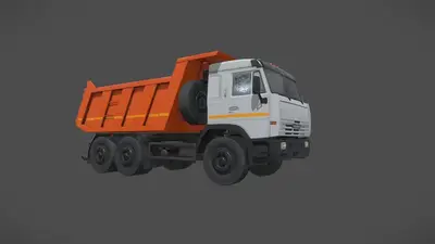 Kamaz Dump Truck Archivo Stl Obj Para Impresion 3D