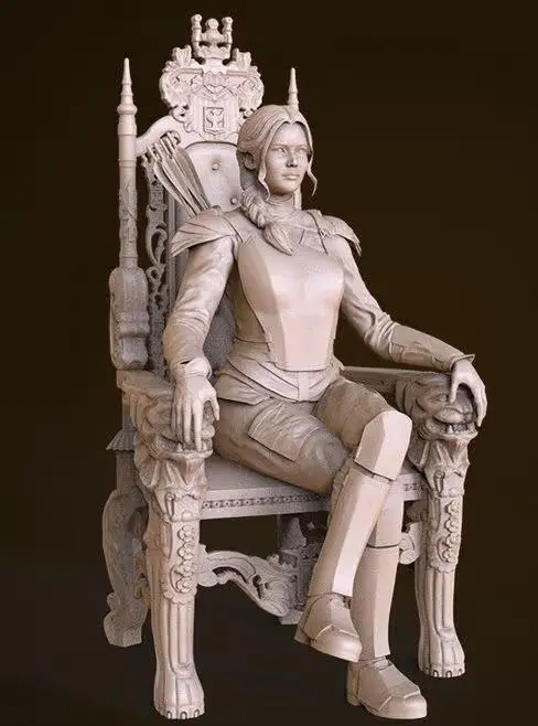 Katniss Everdeen Archivo Stl Para Impresion 3D