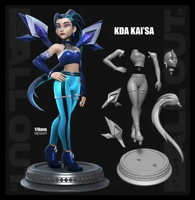 Kda Kaisa Archivo Stl Para Impresion 3D