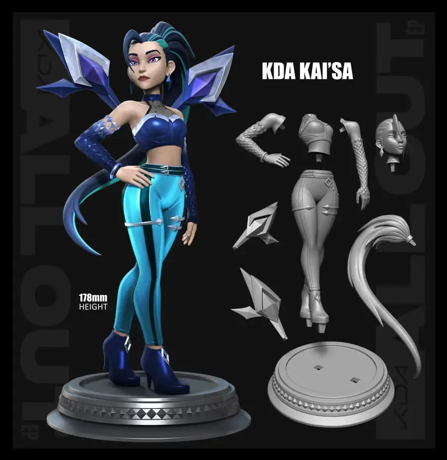 Kda Kaisa Archivo Stl Para Impresion 3D