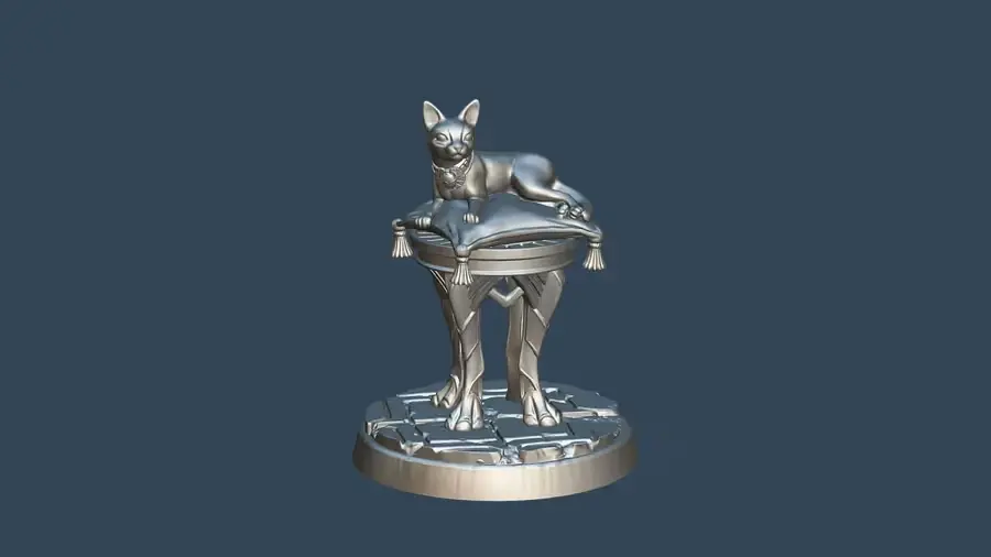 Kemet Cat Familiar Archivo Stl Para Impresion 3D