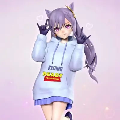 Keqing Genshin Impact Archivo Stl Para Impresion 3D