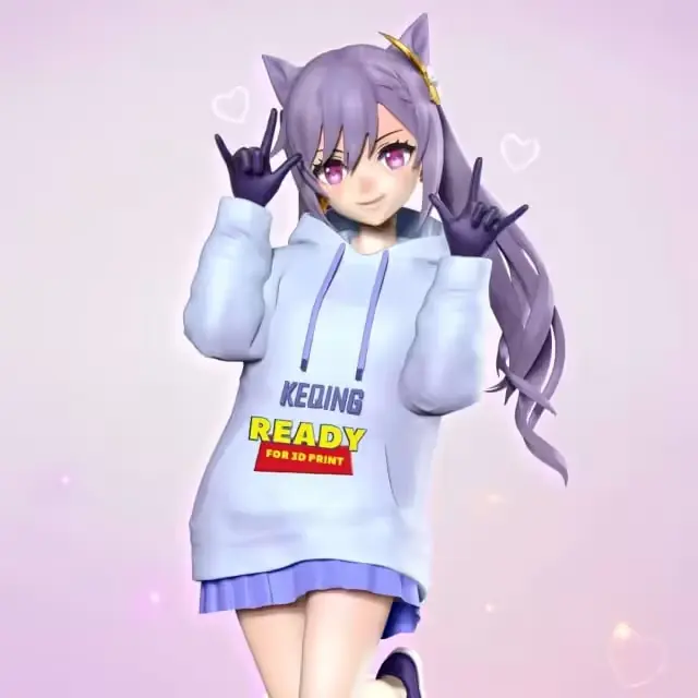 Keqing Genshin Impact Archivo Stl Para Impresion 3D