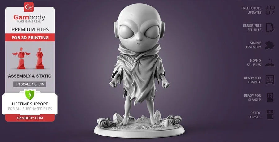 Kid Jiren Dragon Ball Super Archivo STL Impresión 3D