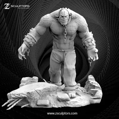 Killer Croc Dc Archivo Stl Para Impresion 3D