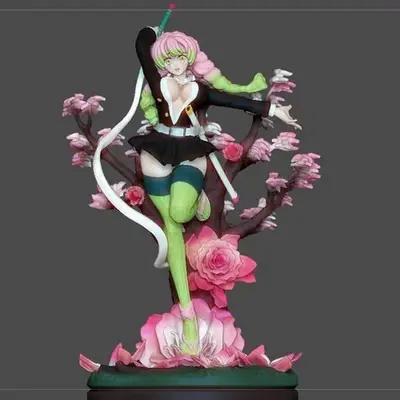 Kimetsu No Yaiba Kanroji Mitsuri Stl/obj Para Impresión 3d