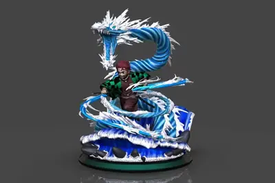 Kimetsu No Yaiba Tanjiro Ni Archivos Stl Para Impresión 3d