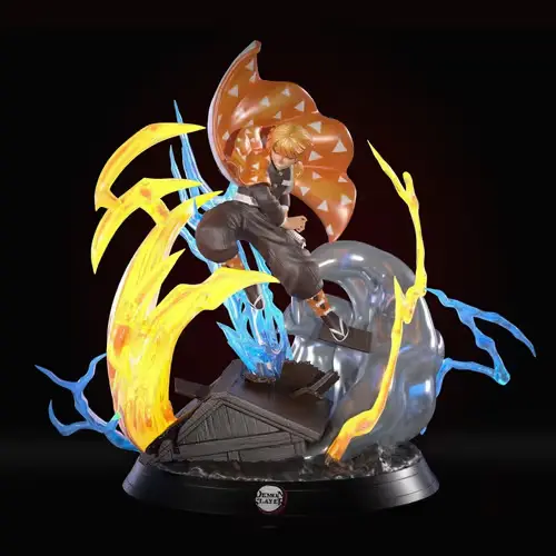 Kimetsu No Yaiba Zenitsu Hl Archivo Stl Para Impresión 3d