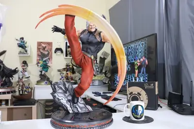 King Of Fighter Rugal Stl/obj Para Impresión 3d