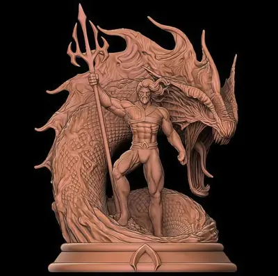 King Of The Sea Aqua Man Archivo Stl Para Impresion 3D