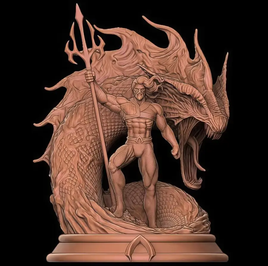 King Of The Sea Aqua Man Archivo Stl Para Impresion 3D