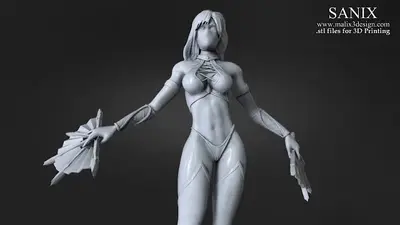 Kitana Archivo Stl Para Impresion 3D