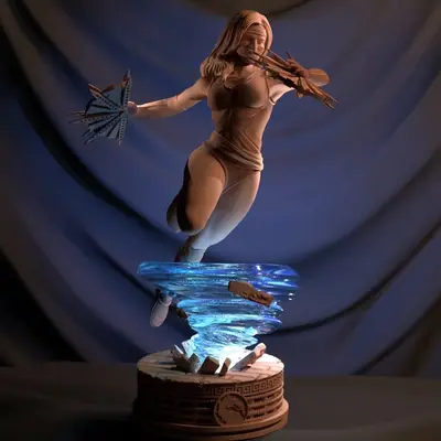 Kitana Sculpture Archivo Stl Para Impresion 3D