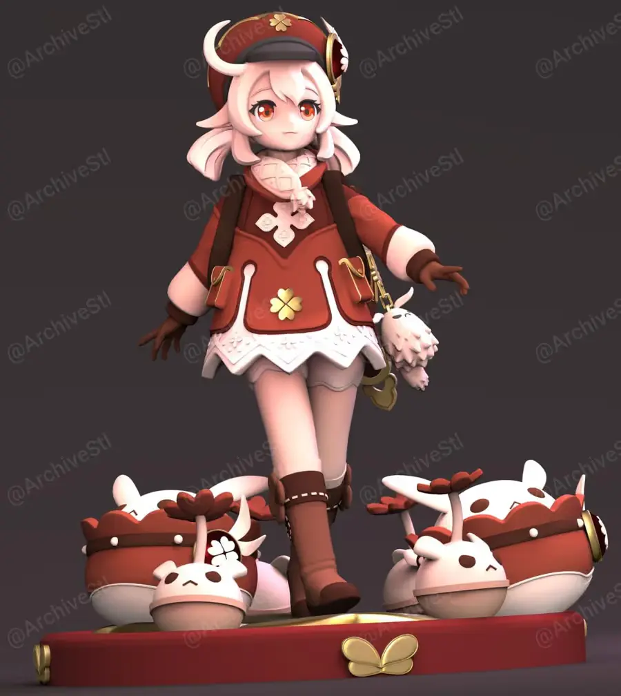 Klee Genshin Impact Archivo Stl Para Impresion 3D