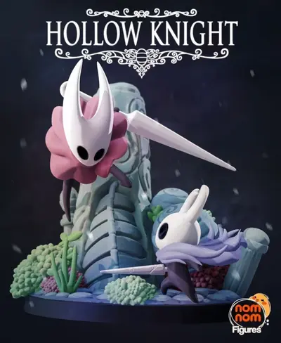 Knight Y Hornet Hollow Knight Archivo Stl Para Impresion 3D