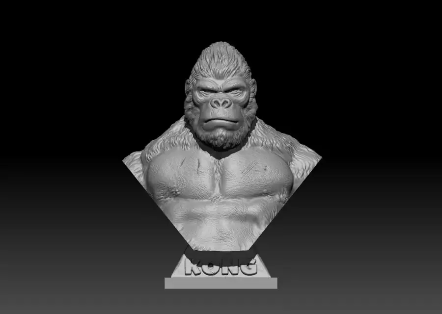 Kong Busto Archivo STL OBJ para Impresion 3D