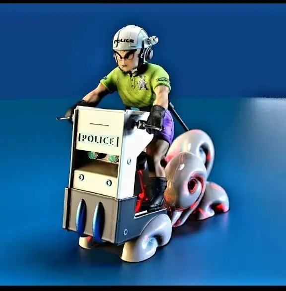 Krilin Policia Archivo Stl Para Impresion 3D