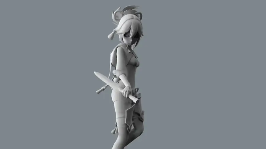 Kuki Shinobu Genshin Impact Archivo Stl Para Impresion 3D