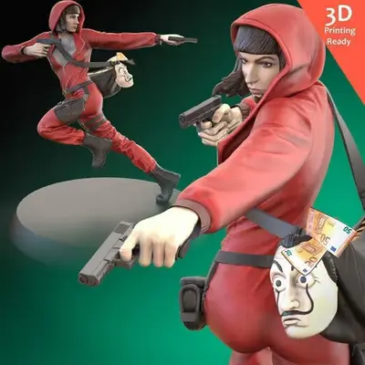 La Casa De Papel Tokyo Archivos Stl Impresión 3d