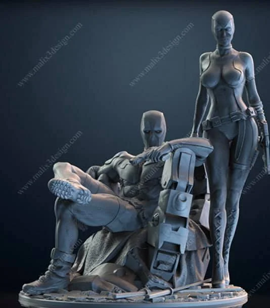 Lady Deadpool Archivo STL Impresión 3D