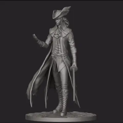 Lady Maria Bloodborne Archivo Stl Para Impresion 3D