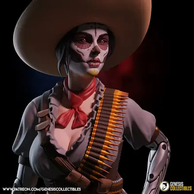 Lady Mechanika Archivo STL OBJ para Impresion 3D