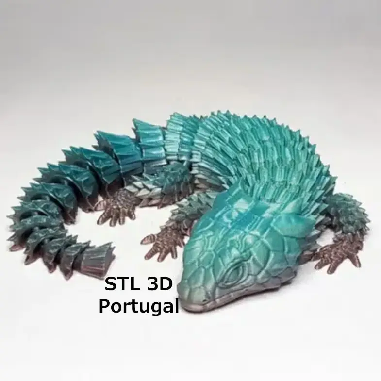 Lagartija Armadillo Archivo Stl Obj Para Impresion 3D