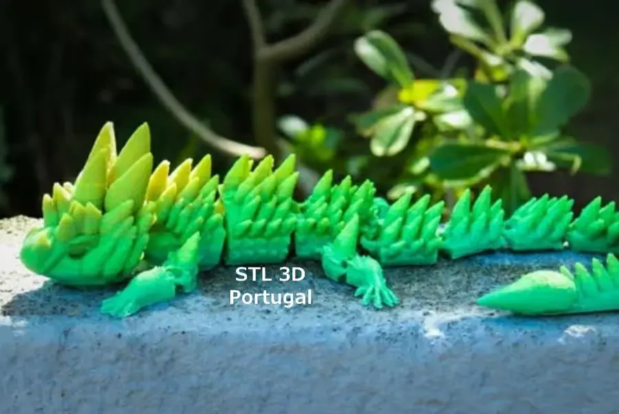 Lagarto Con Cuernos Archivo Stl Obj Para Impresion 3D