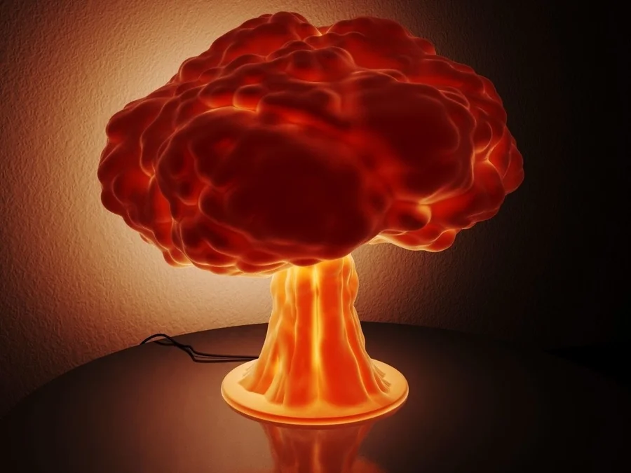 Lamp Nuclear Explosion Archivo STL Impresión 3D