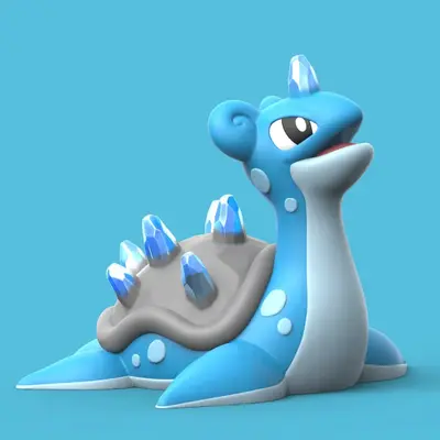 Lapras Crystal Archivo Stl Para Impresion 3D
