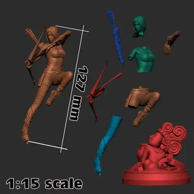Lara Croft Archivo Stl Para Impresion 3D