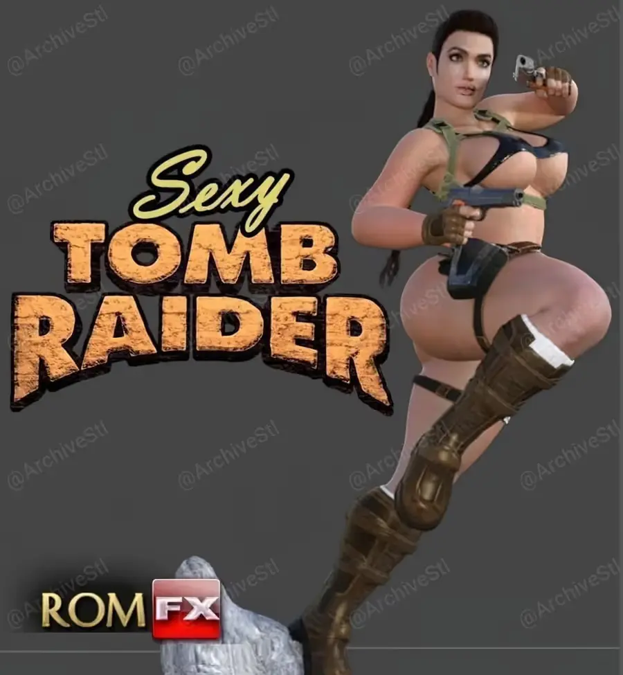 Lara Croft Sexy Archivo Stl Obj Para Impresion 3D
