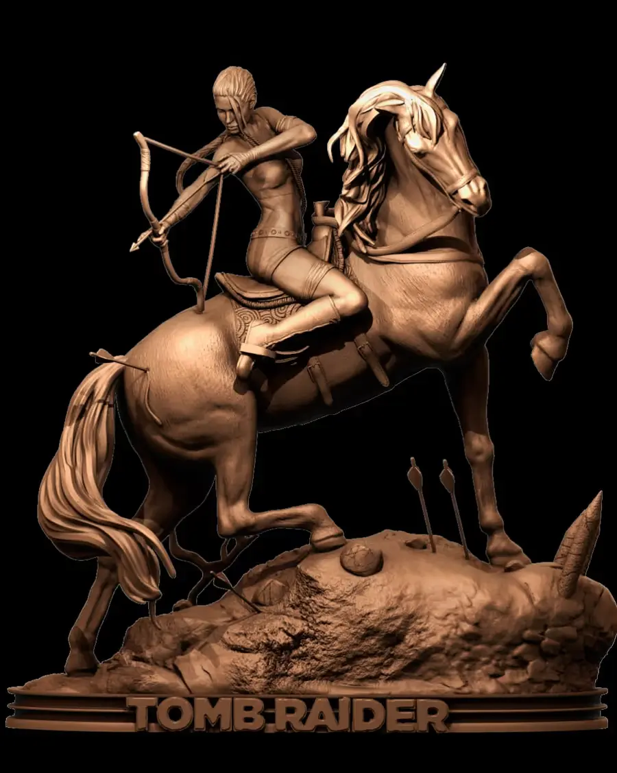 Lara Croft Tom Raider Archivo Stl Para Impresion 3D