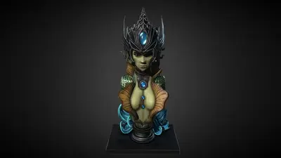 League Of Legends Nami Busto Archivo Stl Para Impresion 3D