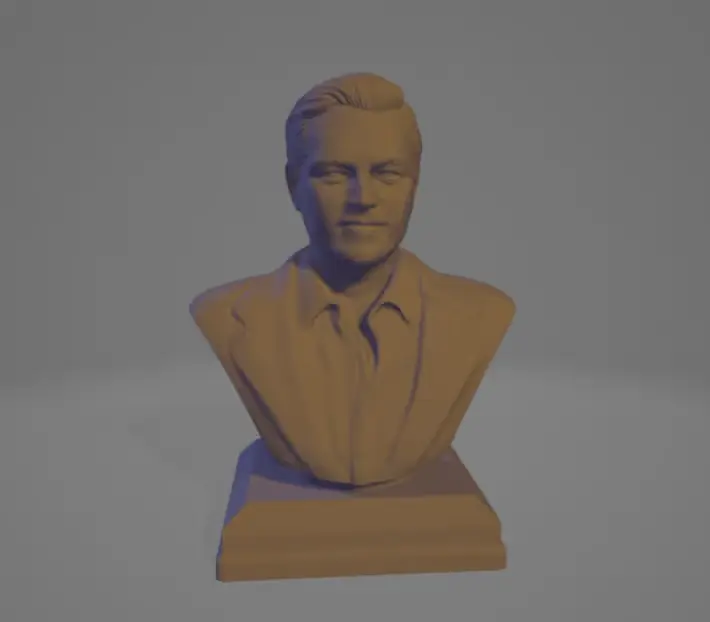 Leonardo Dicaprio Archivo STL OBJ para Impresion 3D