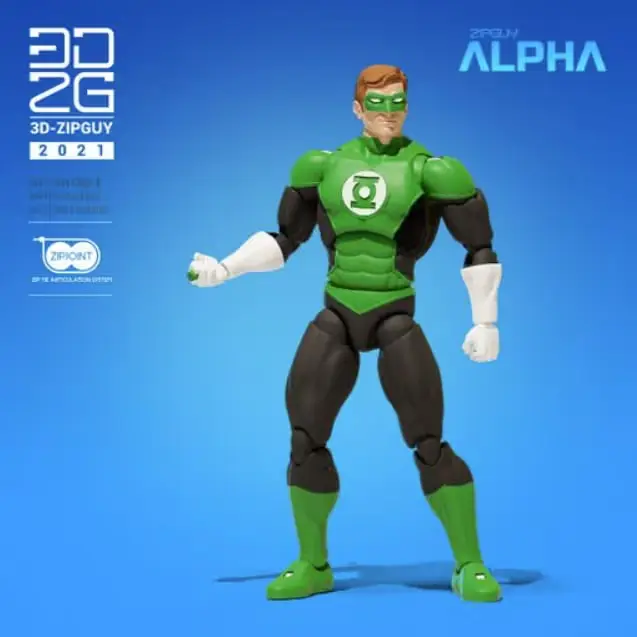 Linterna Verde Articulado Archivo STL OBJ para Impresion 3D